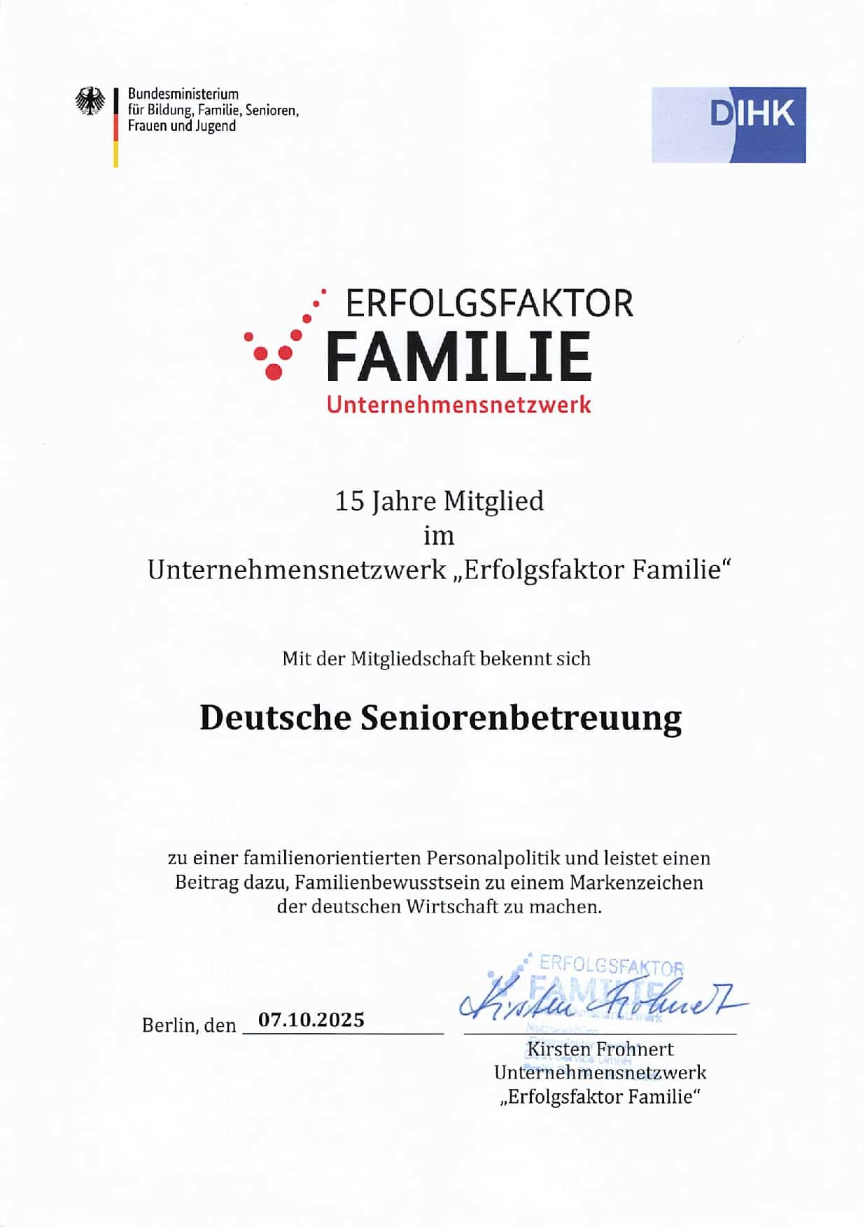 Erfolgsfaktor Familie