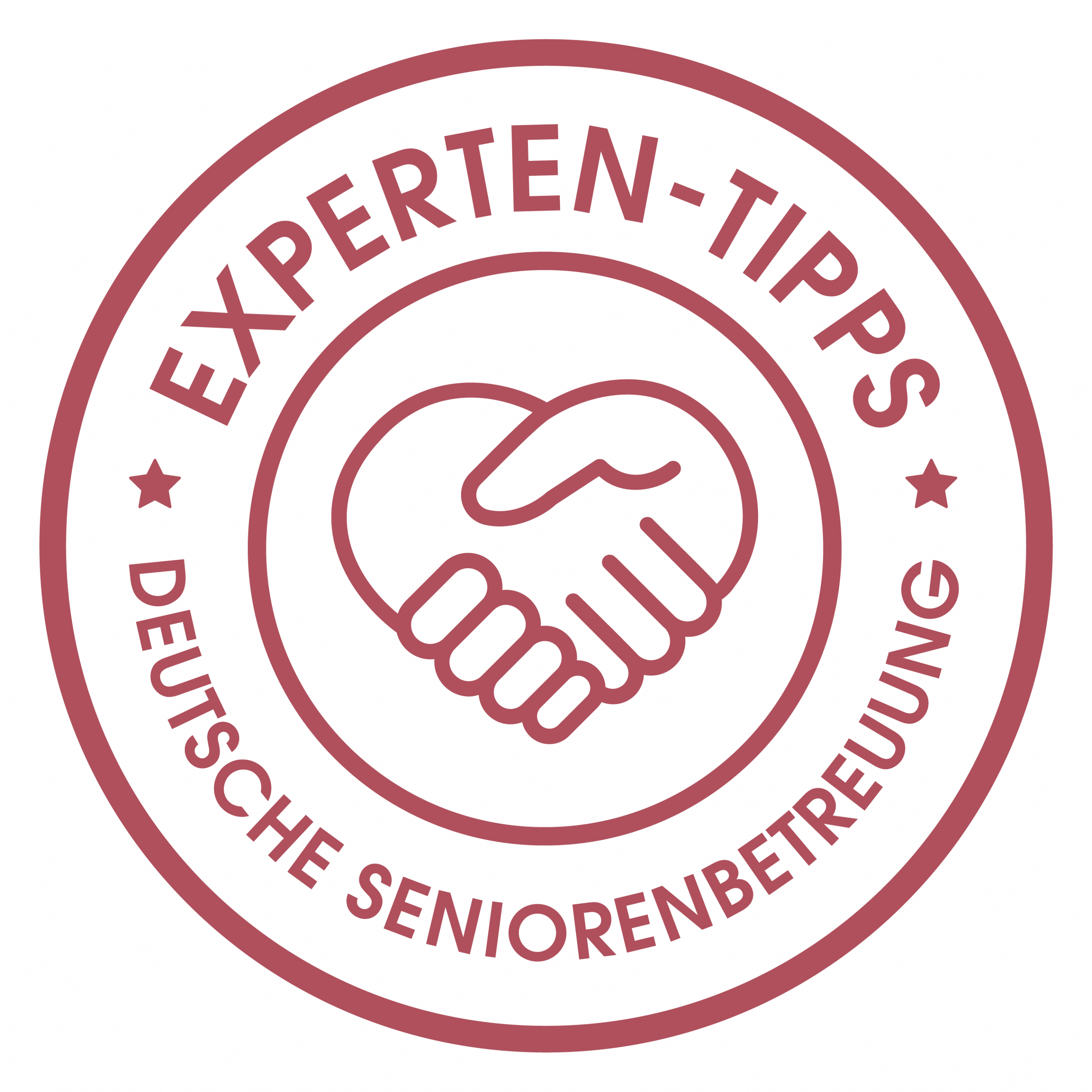 Stempel: Experten-Tipps der Deutschen Seniorenbetreuung
