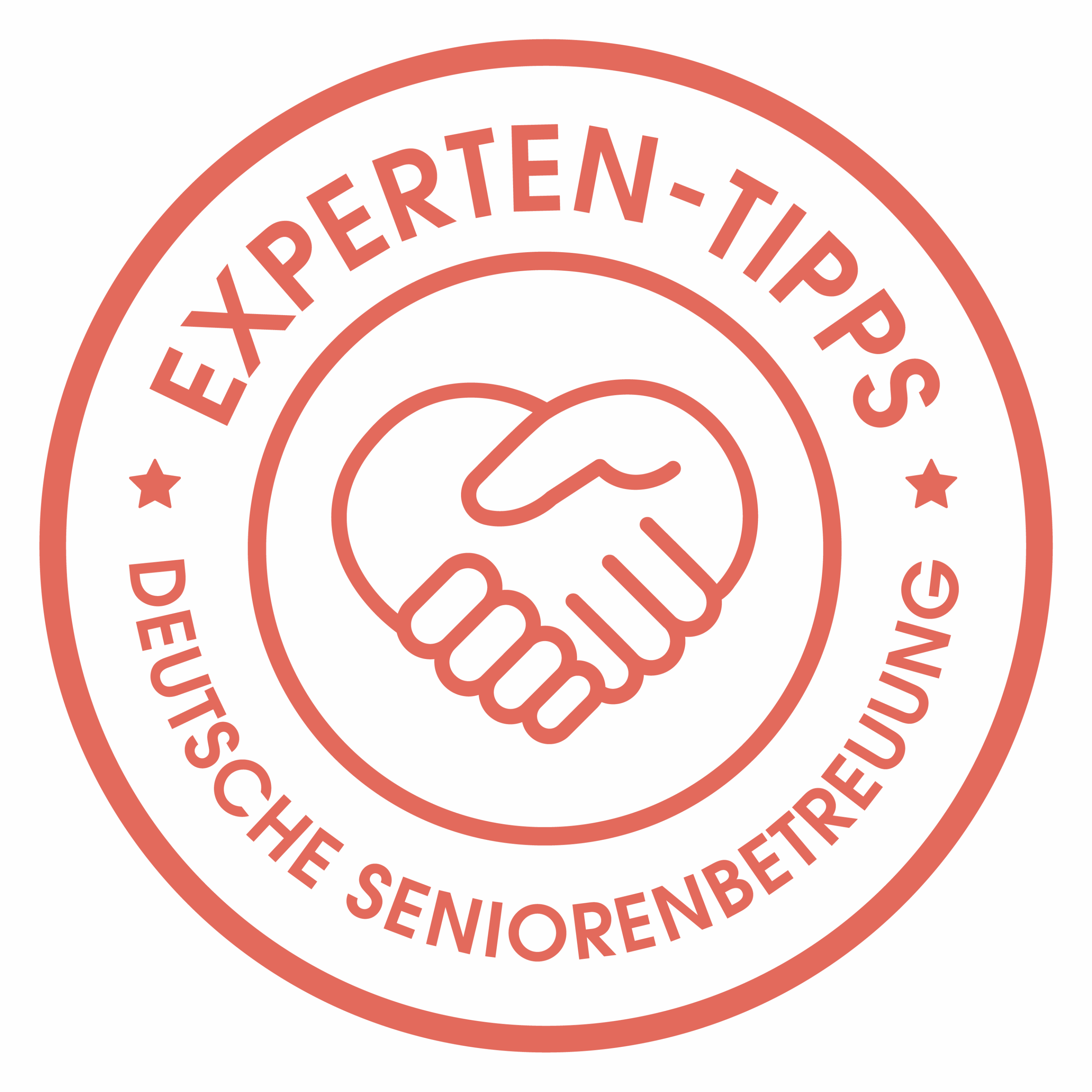 Stempel: Experten-Tipps der Deutschen Seniorenbetreuung